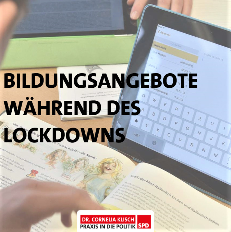 Bildungsangebote während des Lockdowns