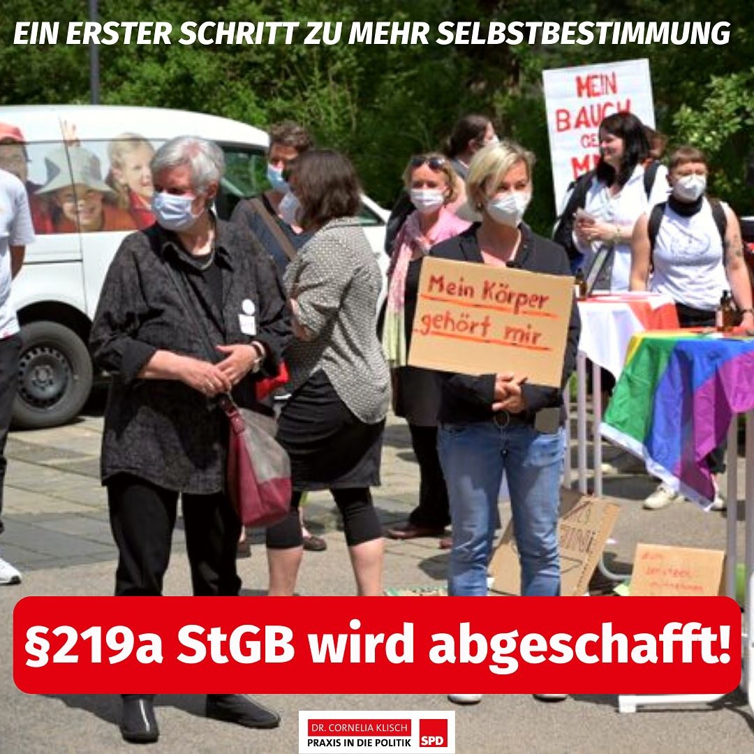 Abschaffung von § 219a StGB erster Schritt zu mehr Selbstbestimmung